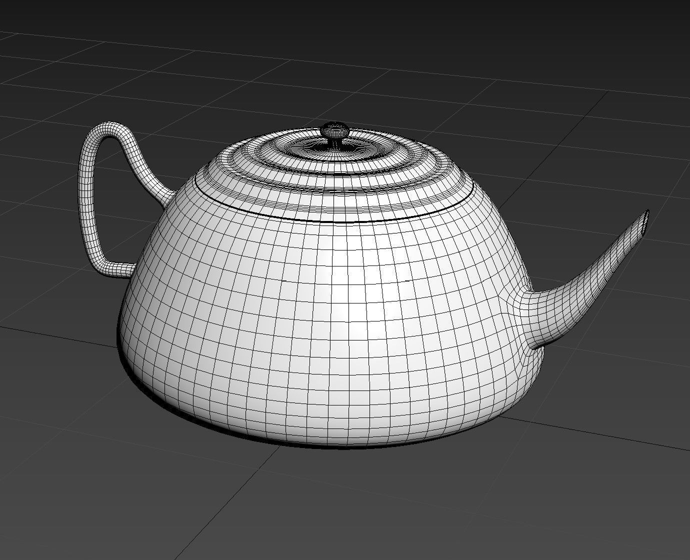 White ceramic teapot Free 3D model_1
