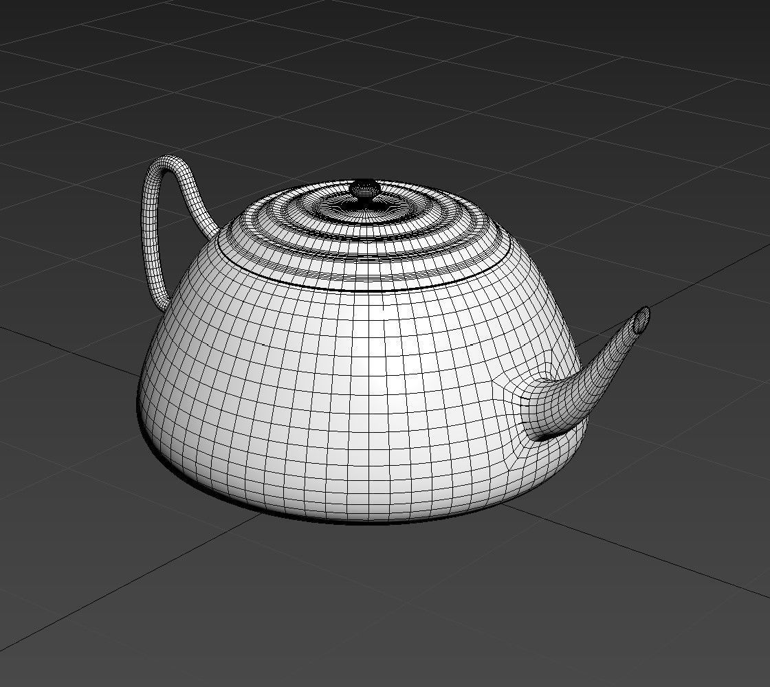 White ceramic teapot Free 3D model_15