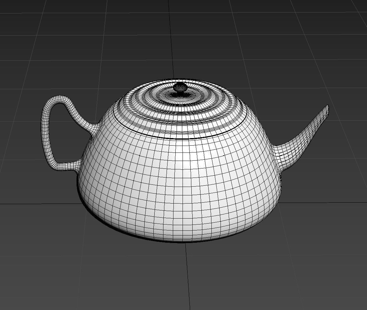 White ceramic teapot Free 3D model_13