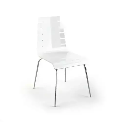 Chair  White And Plastic