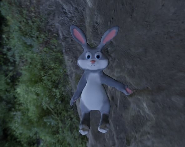Rabbit cute cartoon rabbit animated in blender for kids  Free 3D model