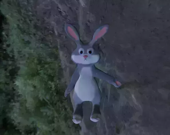 Rabbit cute cartoon rabbit animated in blender for kids 