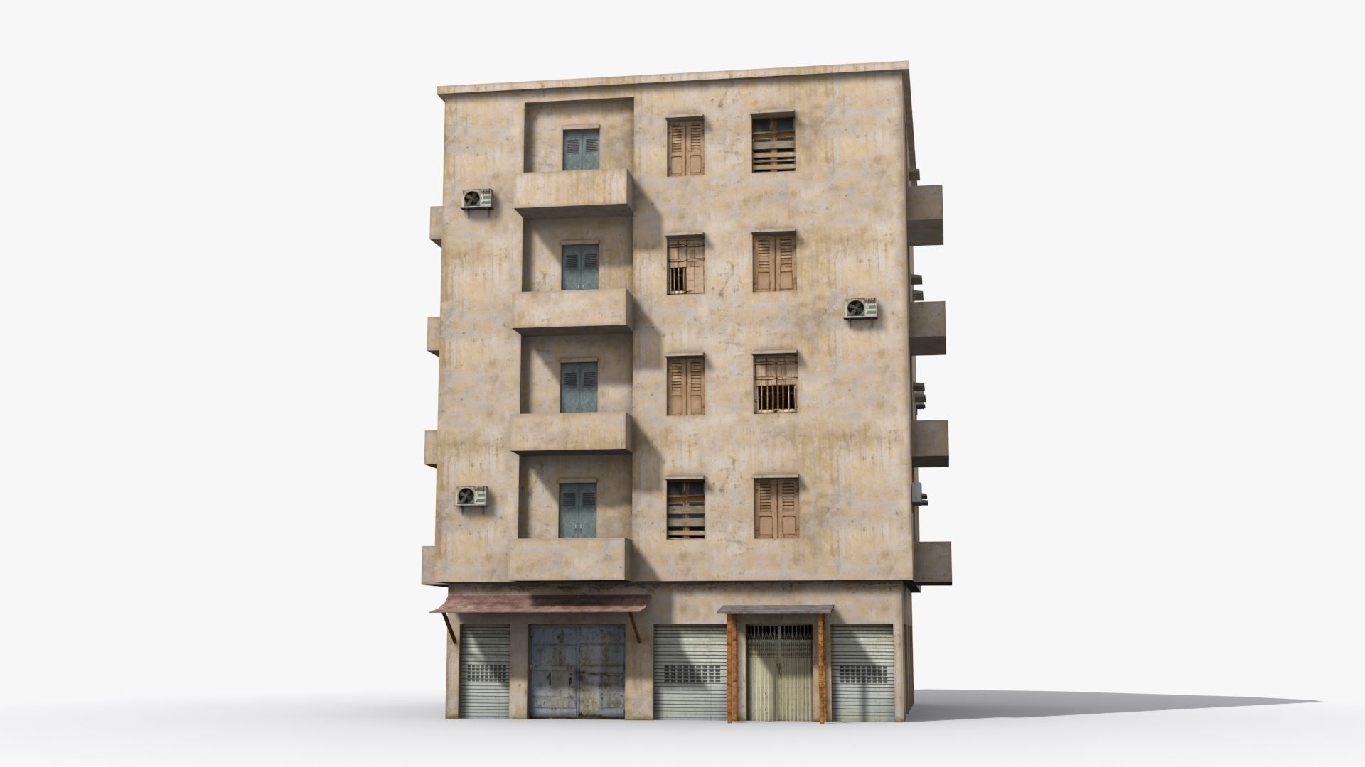 Arab Middle East Building x10 Low-poly 3D model_1