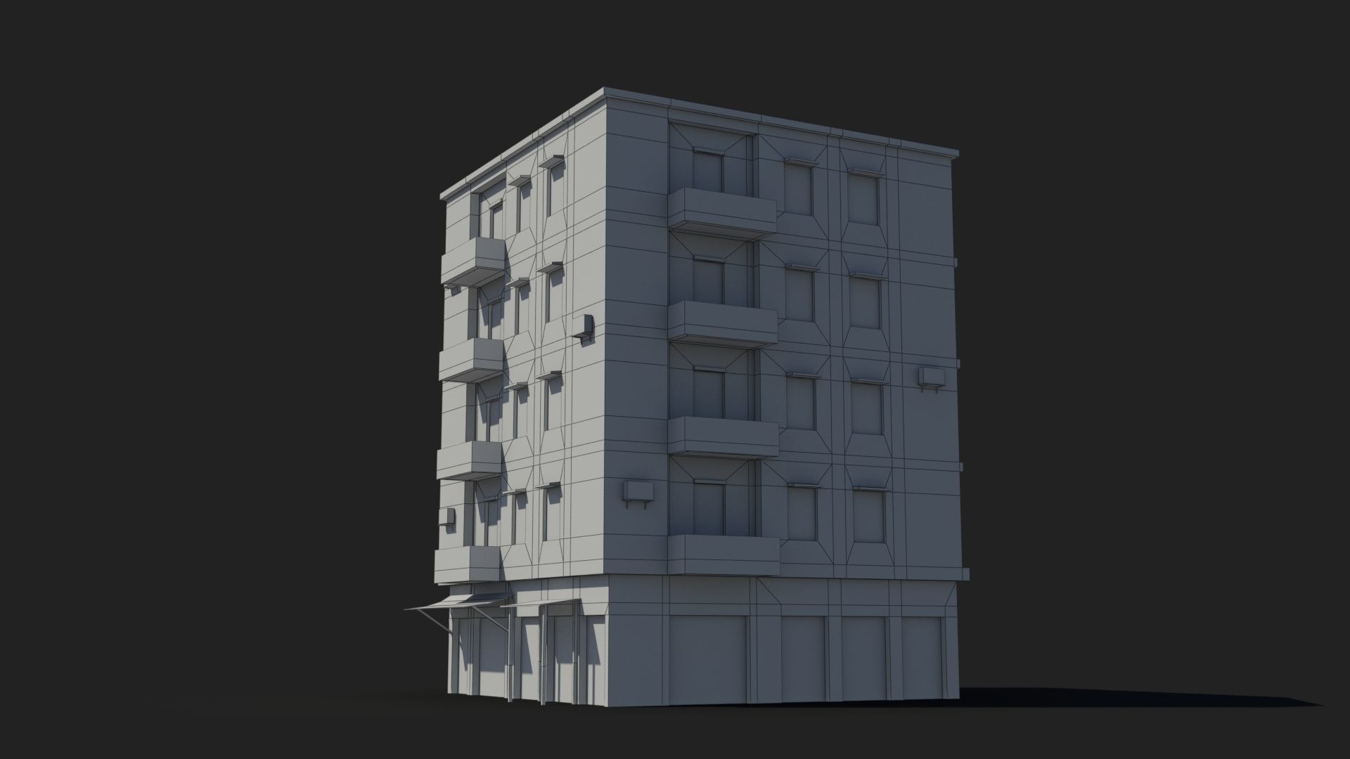 Arab Middle East Building x10 Low-poly 3D model_9