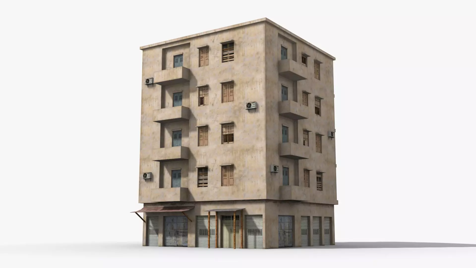 Arab Middle East Building x10 Low-poly 3D model_0