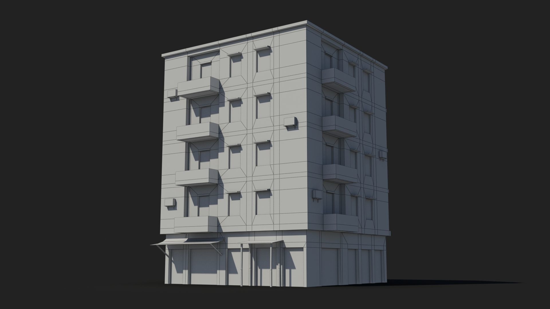 Arab Middle East Building x10 Low-poly 3D model_6