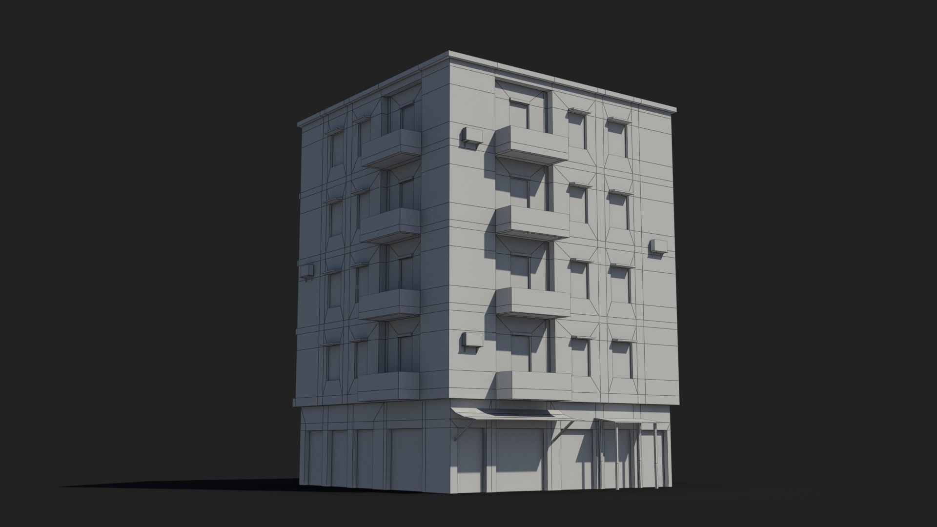 Arab Middle East Building x10 Low-poly 3D model_8