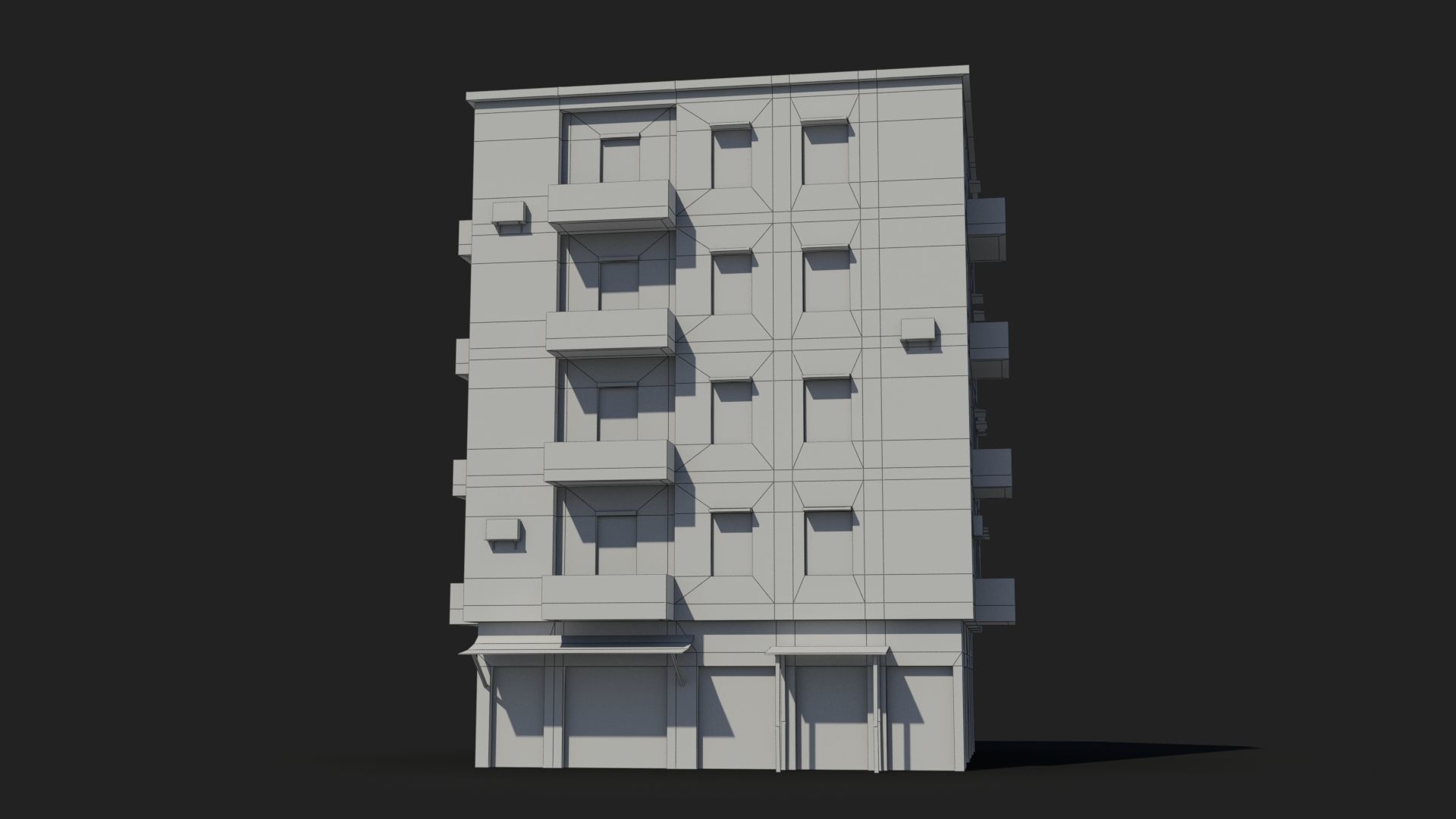 Arab Middle East Building x10 Low-poly 3D model_7