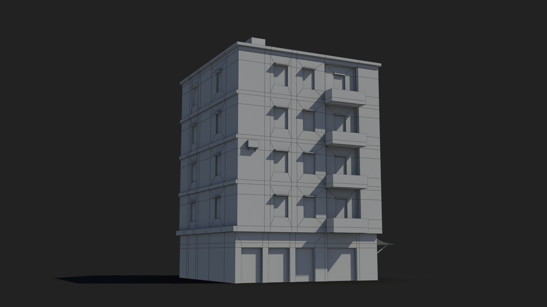 Arab Middle East Building x10 Low-poly 3D model_10