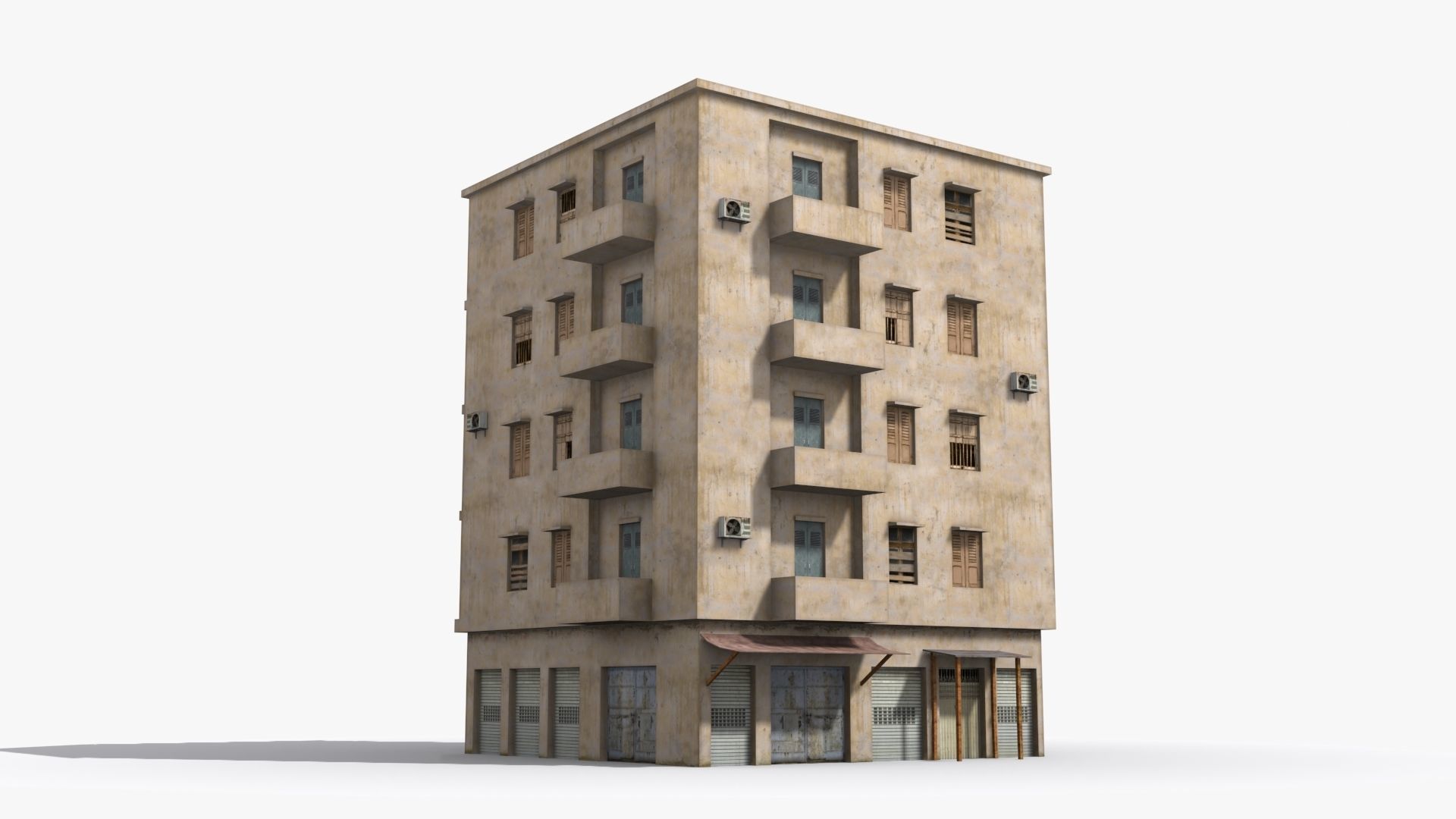 Arab Middle East Building x10 Low-poly 3D model_2