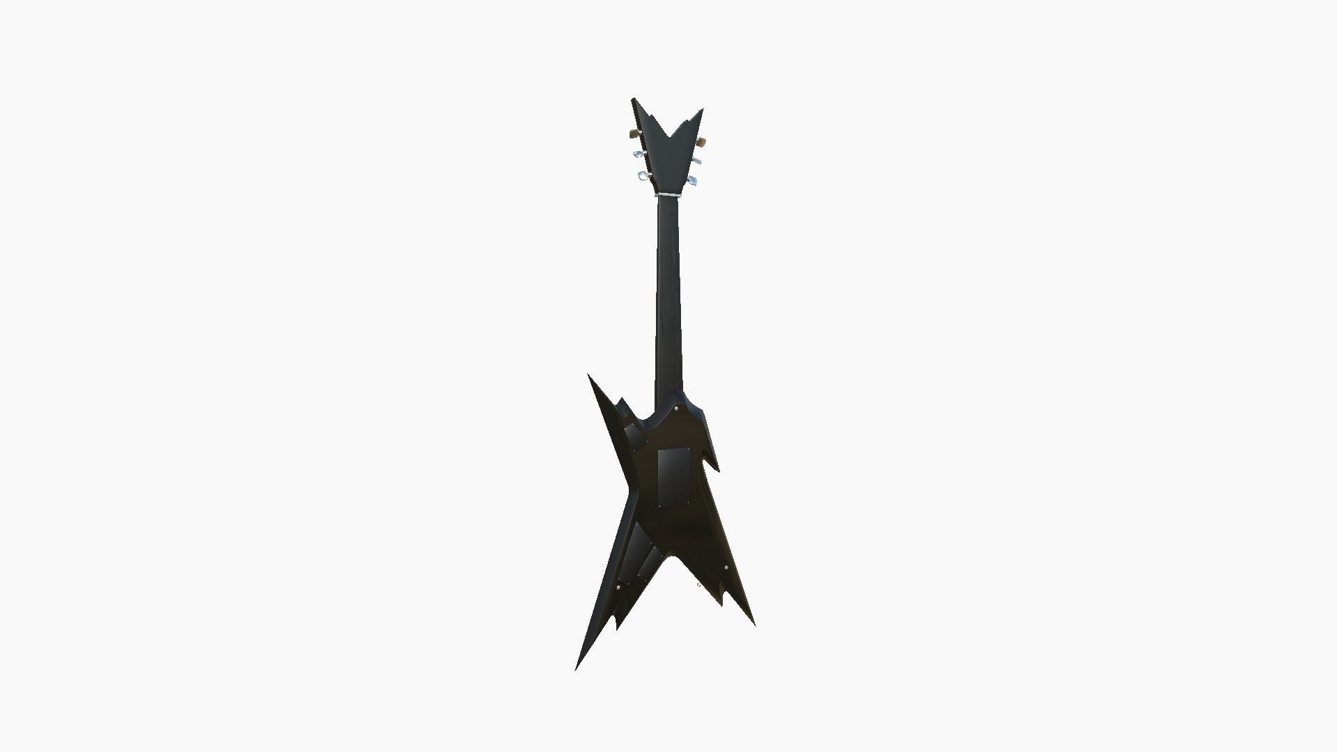 Electric Guitar B03 Thunder - Music Instrument Design Low-poly 3D model_4