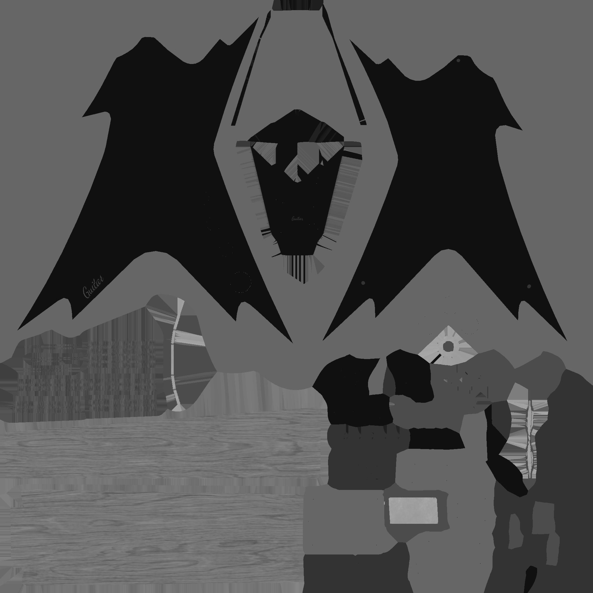 Electric Guitar B05 Galaxy - Music Instrument Design Low-poly 3D model_24