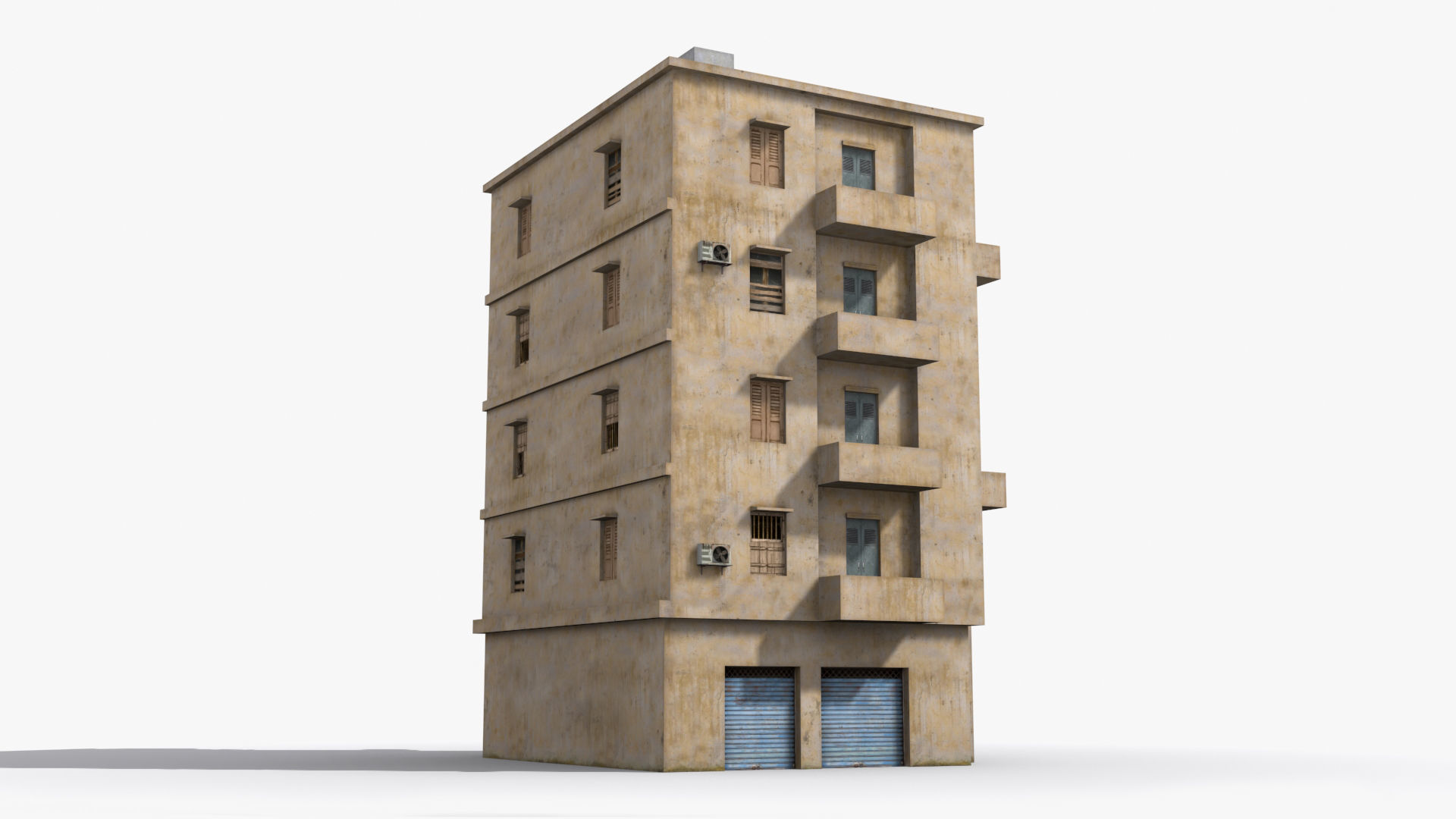 Arab Middle East Building x11 Low-poly 3D model_3