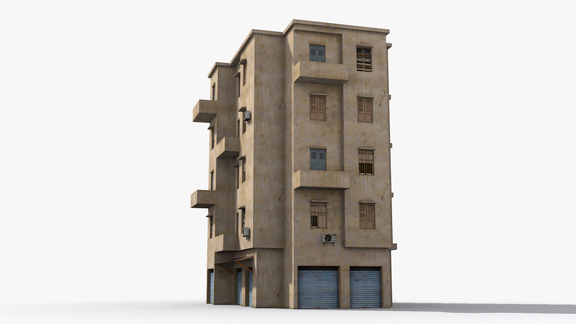 Arab Middle East Building x11 Low-poly 3D model_4