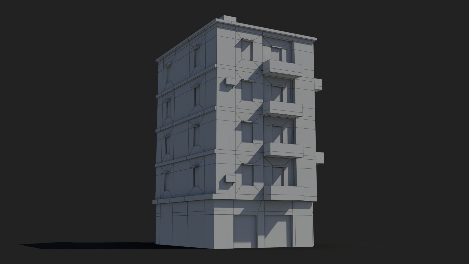 Arab Middle East Building x11 Low-poly 3D model_9