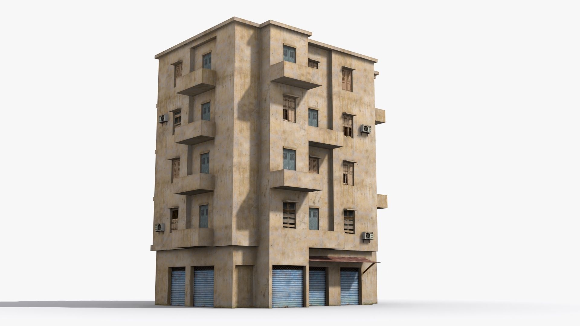 Arab Middle East Building x11 Low-poly 3D model_2