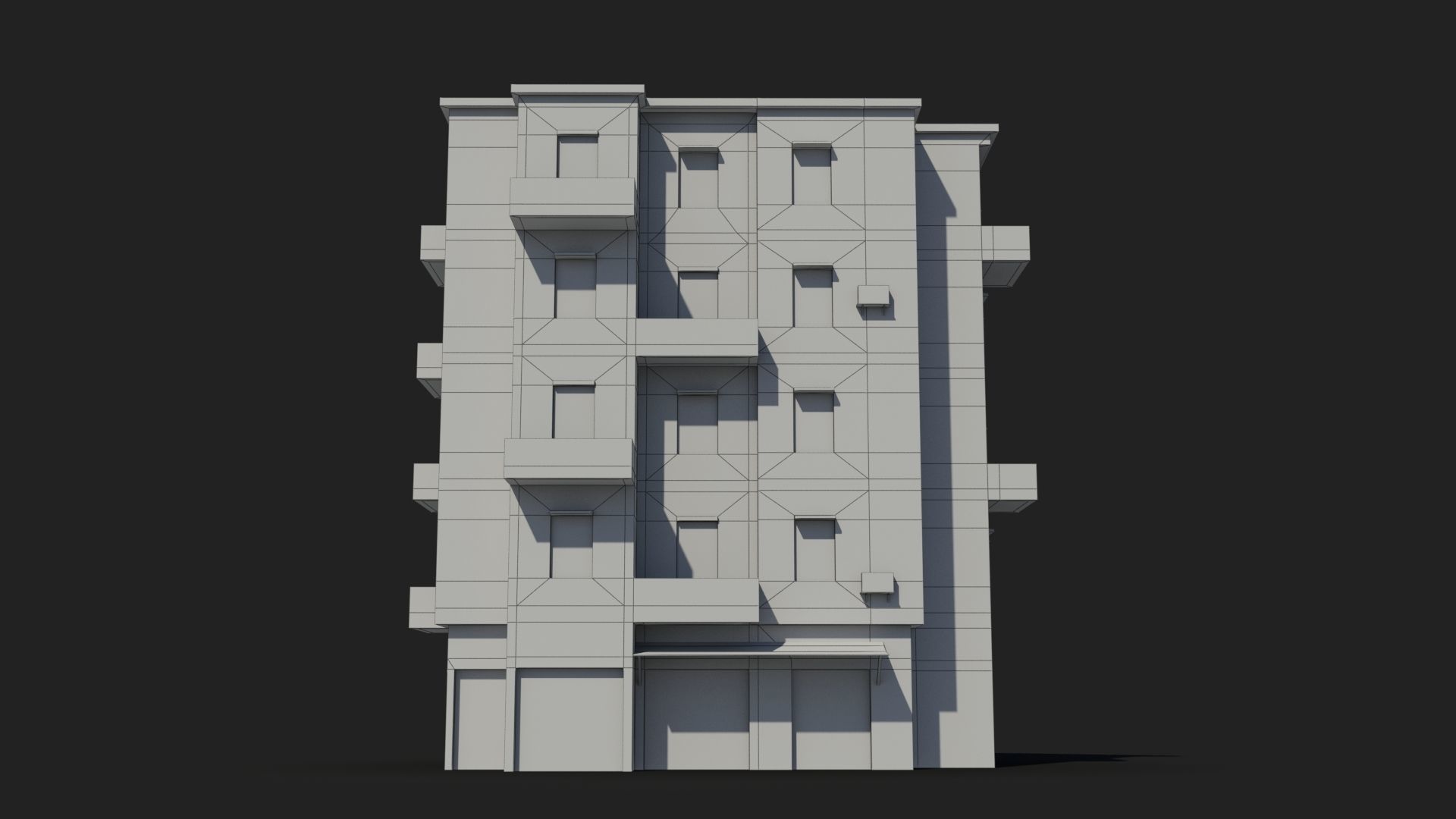 Arab Middle East Building x11 Low-poly 3D model_7