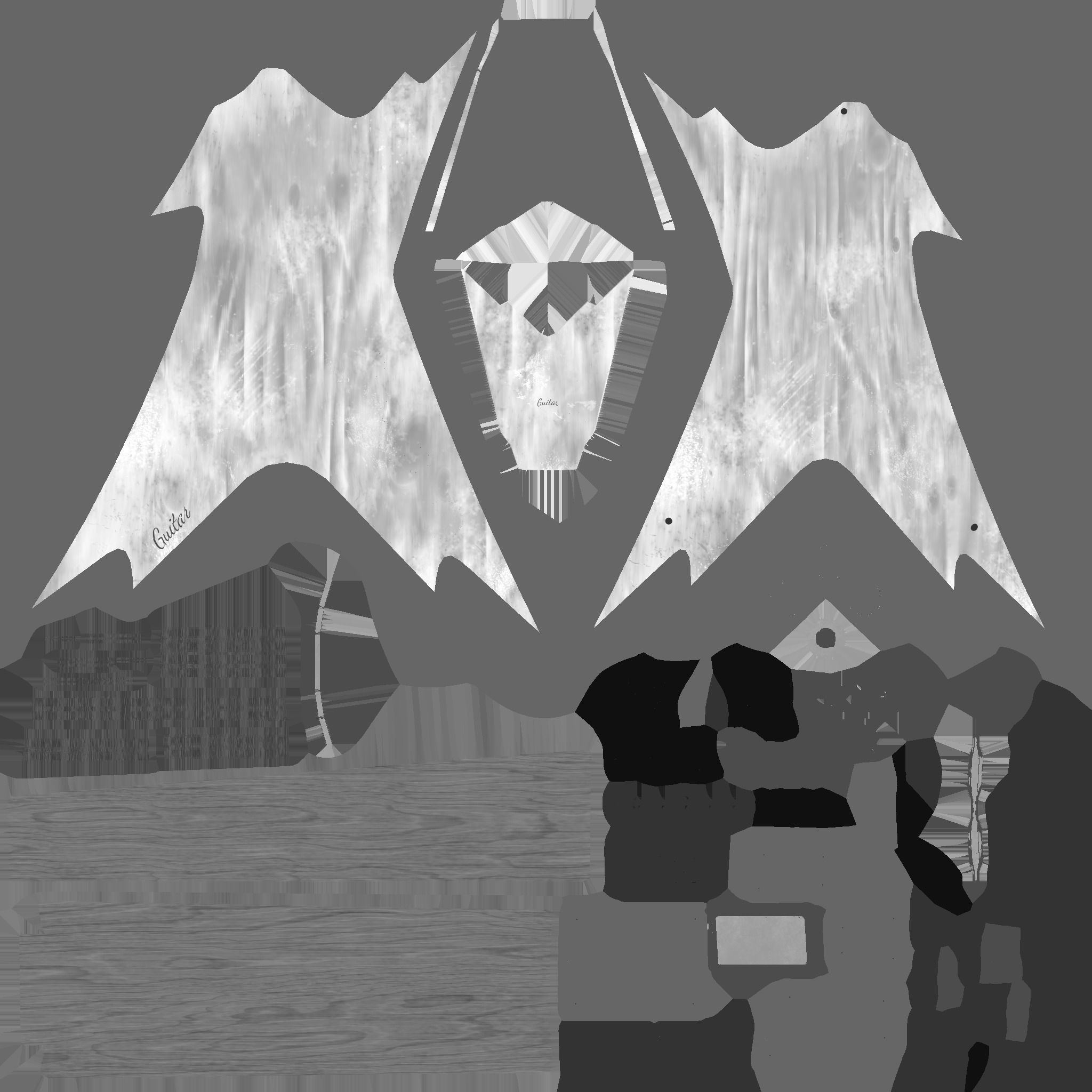 Electric Guitar B06 Wood - Music Instrument Design Low-poly 3D model_24