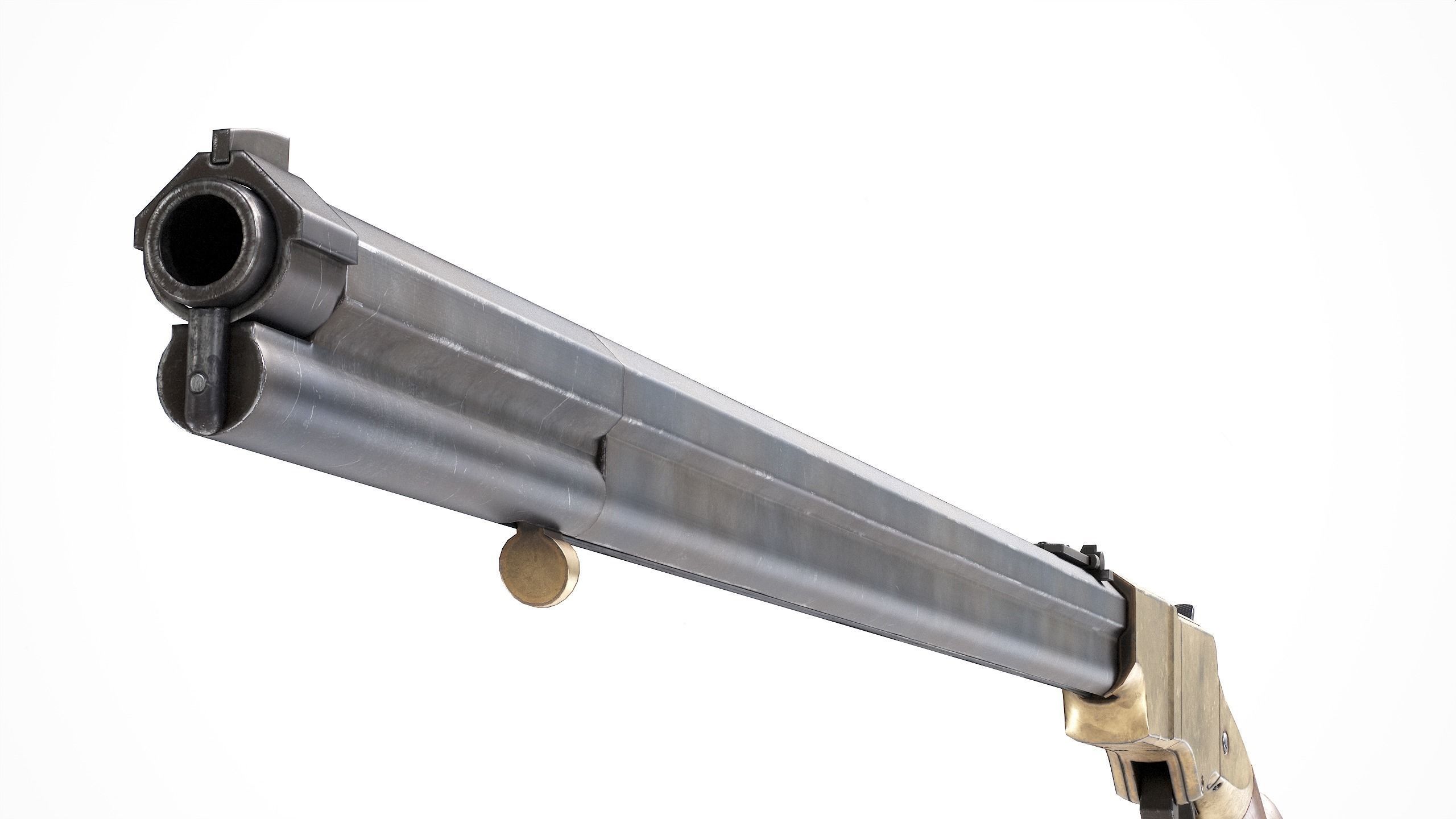 PBR Henry Rifle 1860 Low-poly 3D model_7