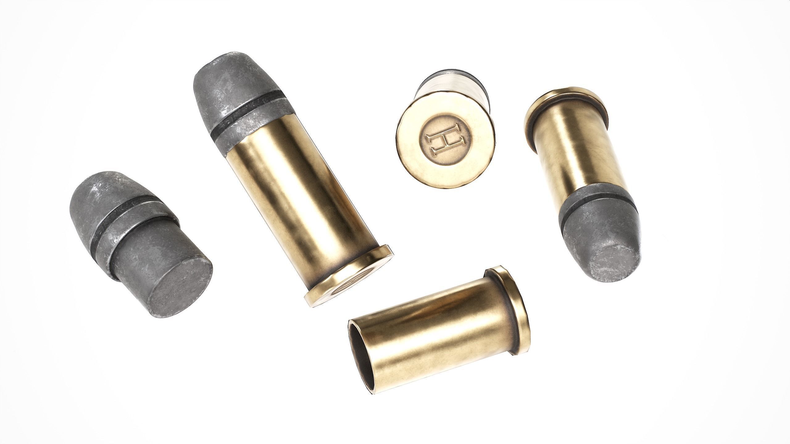 PBR Henry Rifle 1860 Low-poly 3D model_9