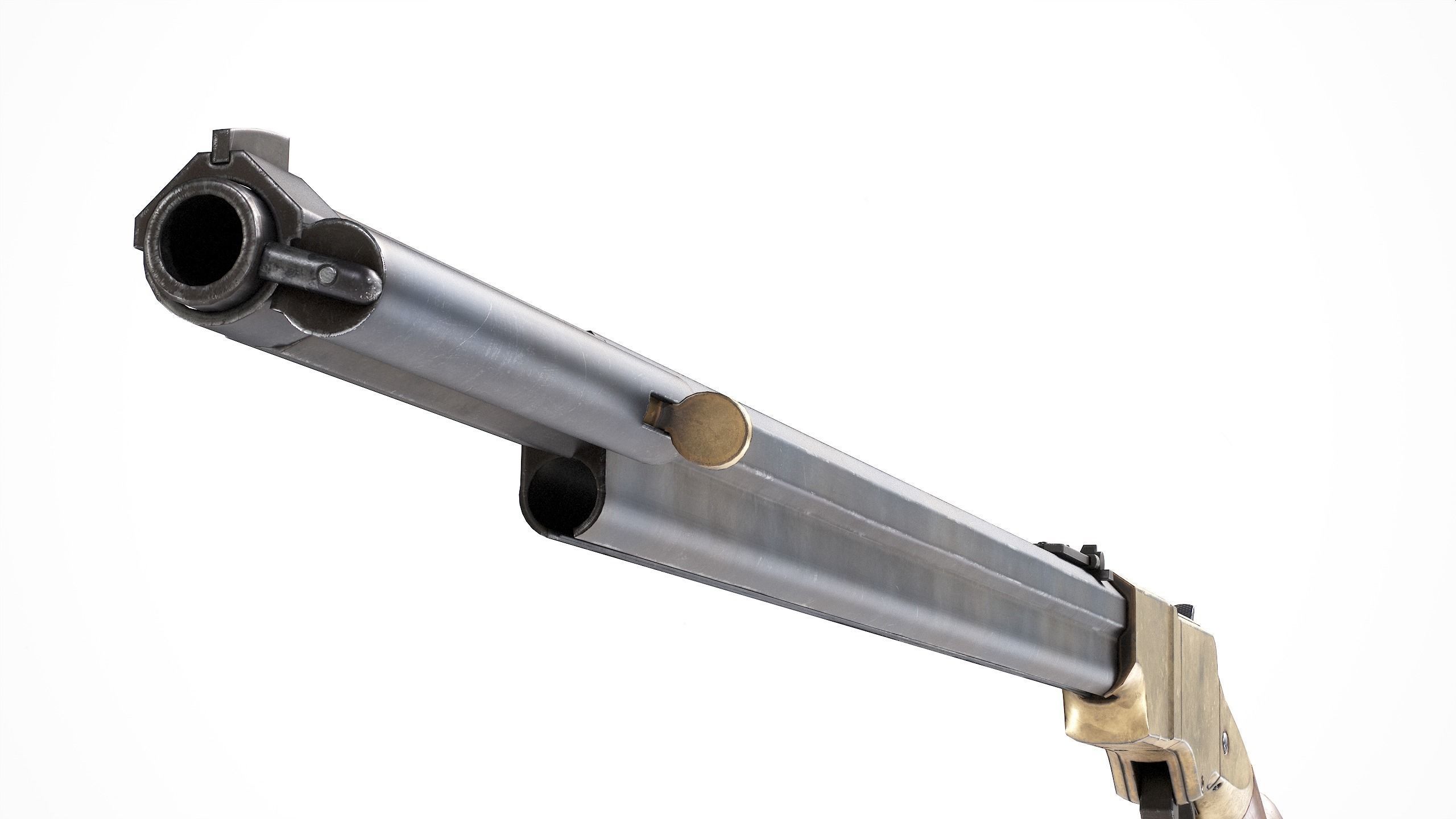 PBR Henry Rifle 1860 Low-poly 3D model_8