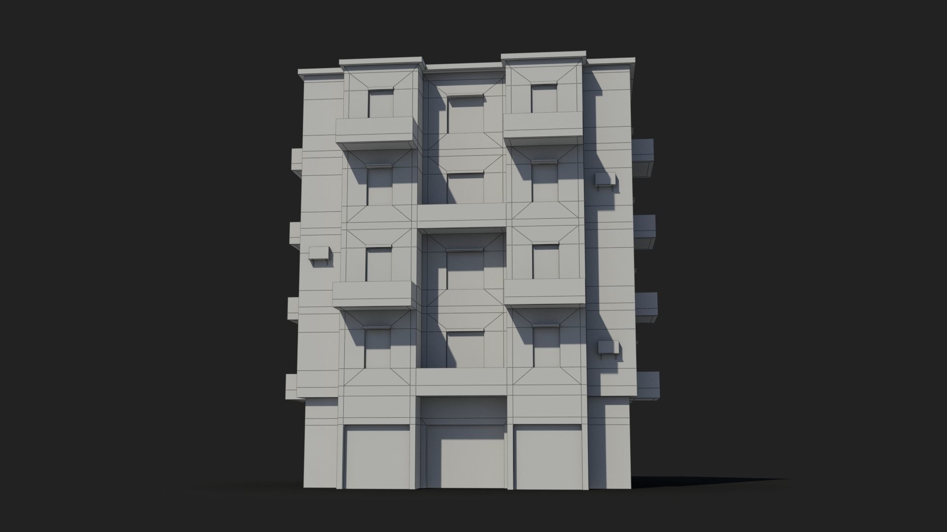 Arab Middle East Building x12 Low-poly 3D model_7