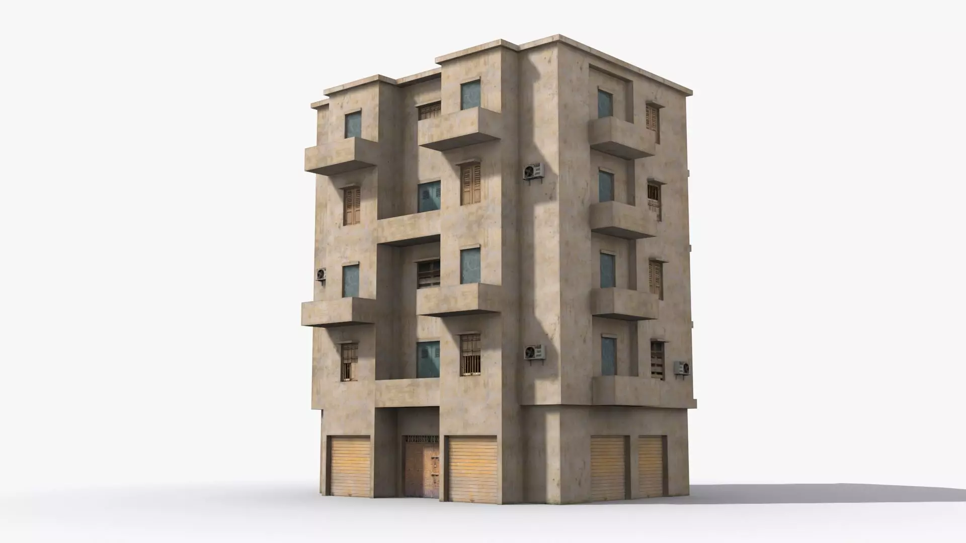 Arab Middle East Building x12 Low-poly 3D model_0