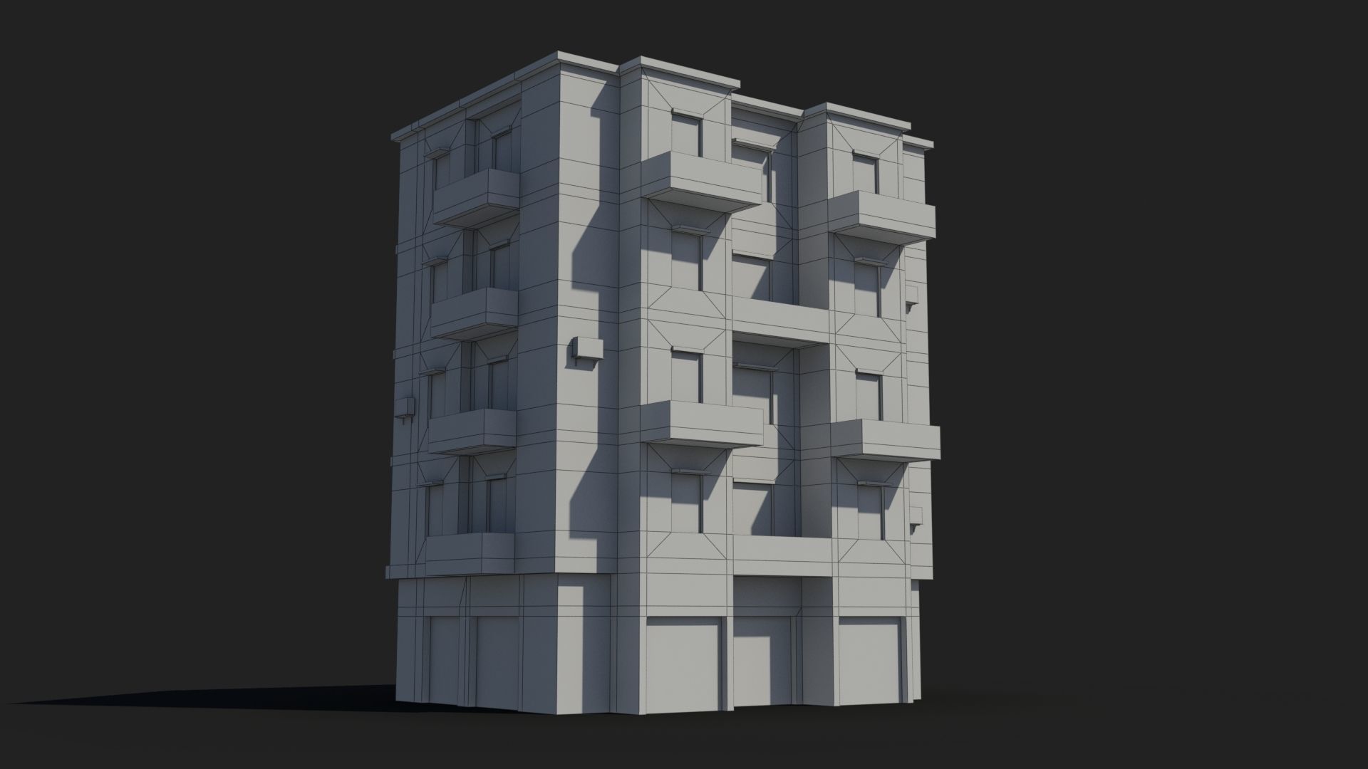 Arab Middle East Building x12 Low-poly 3D model_8