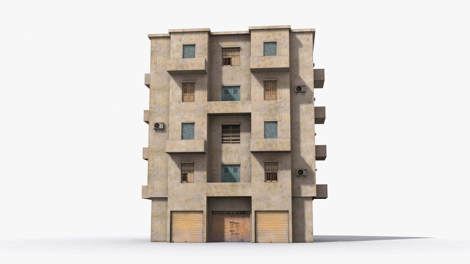 Arab Middle East Building x12 Low-poly 3D model_1