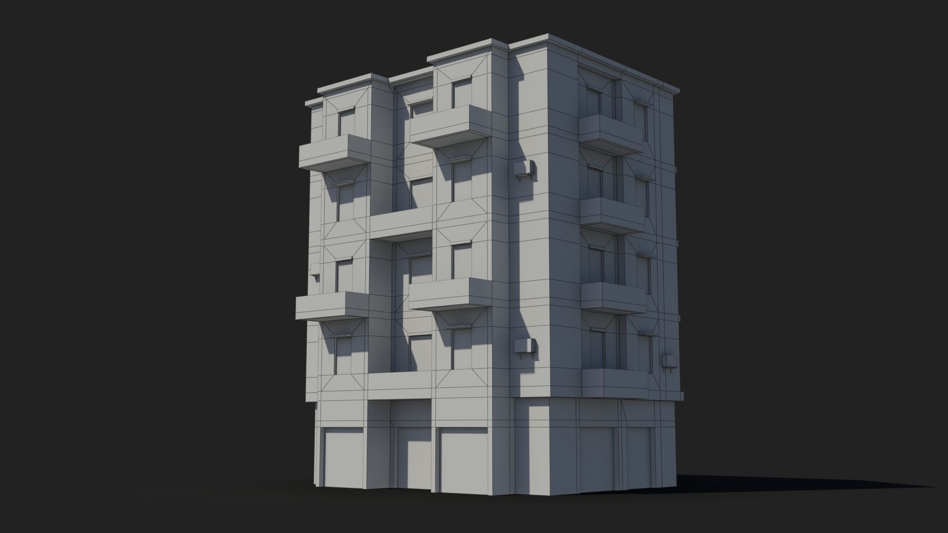 Arab Middle East Building x12 Low-poly 3D model_6