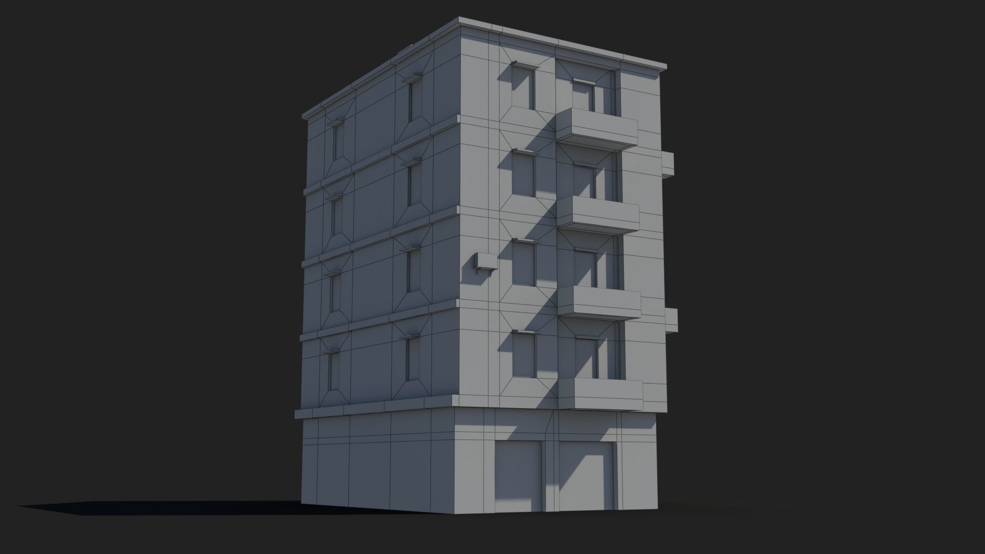 Arab Middle East Building x12 Low-poly 3D model_9