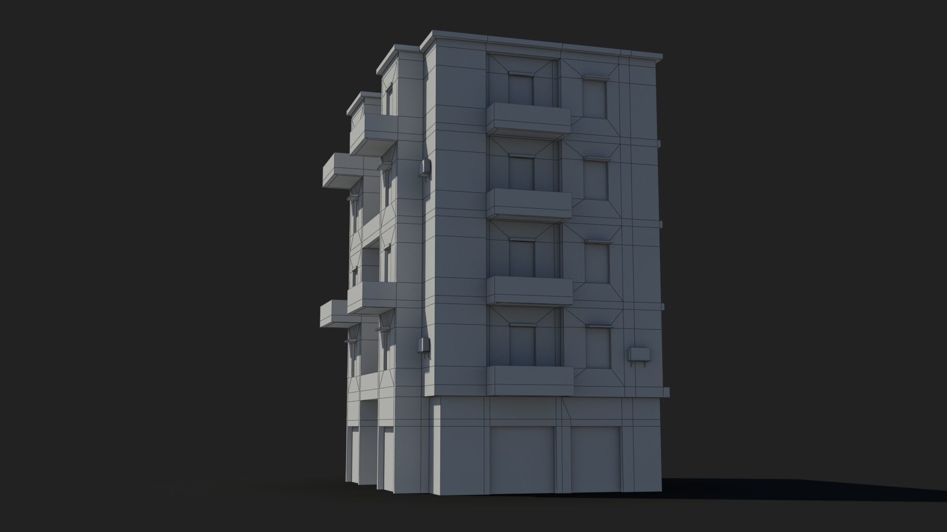 Arab Middle East Building x12 Low-poly 3D model_10