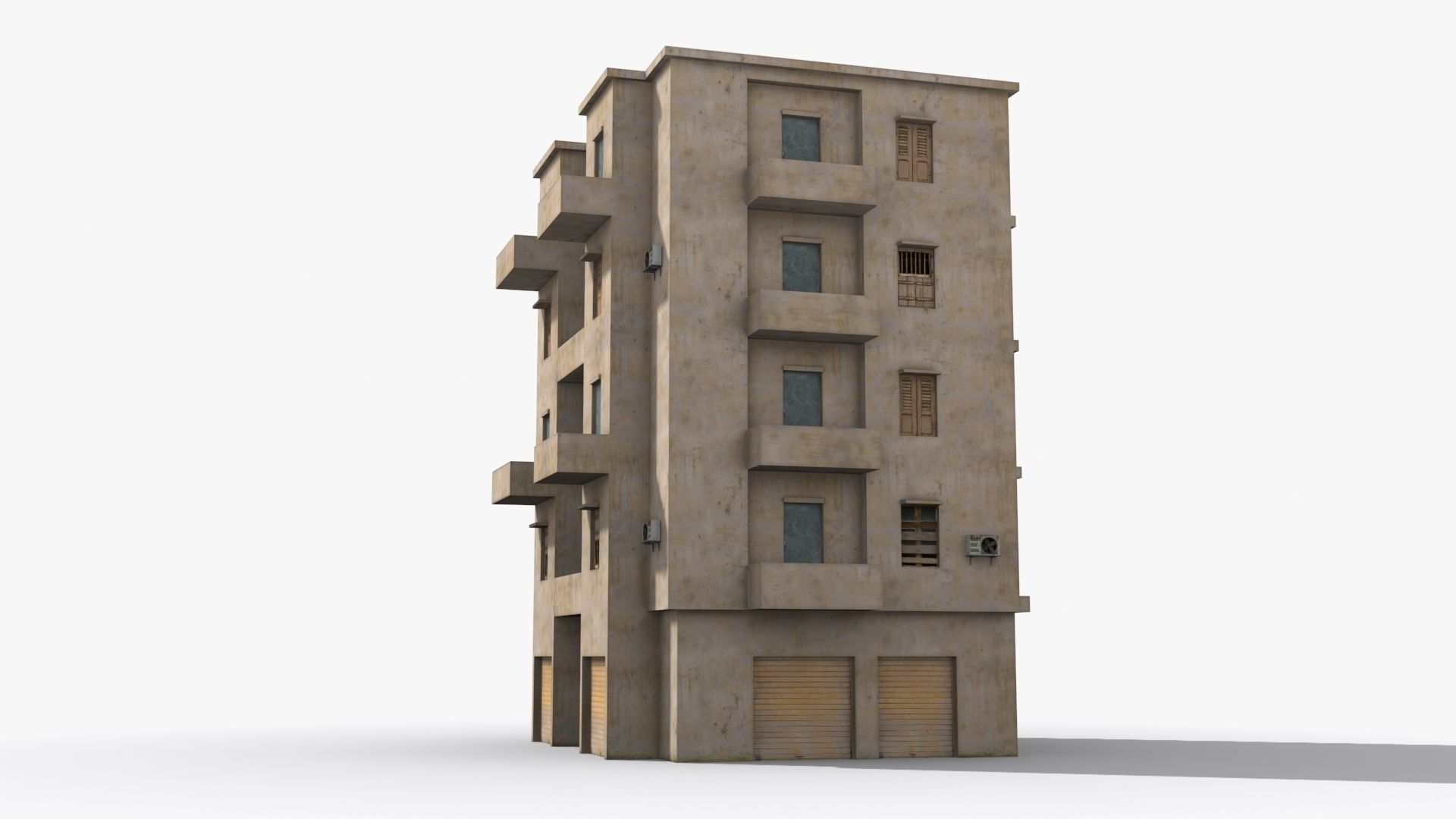 Arab Middle East Building x12 Low-poly 3D model_4