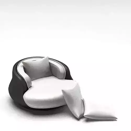 Modern Silver Black Chair