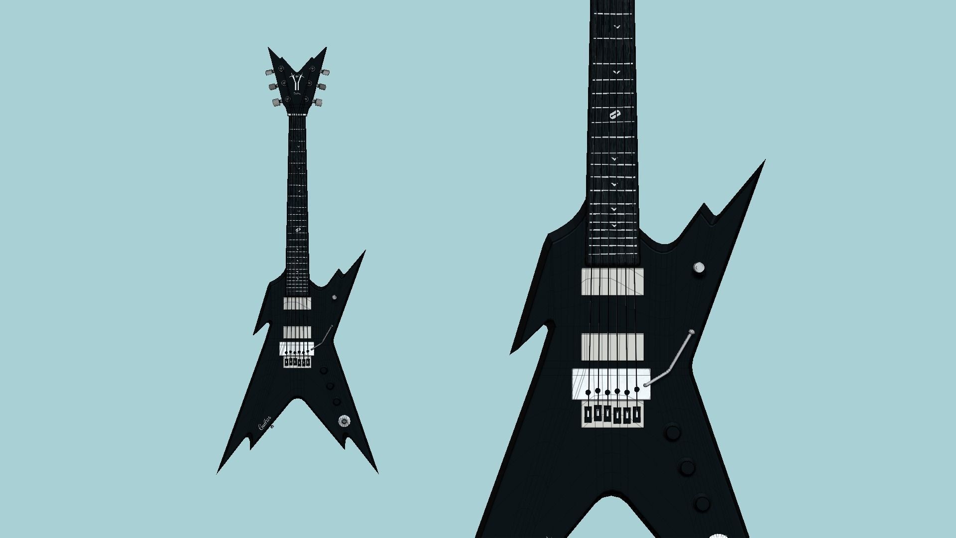 10 Electric Guitars B Collection - Music Instrument Design _67