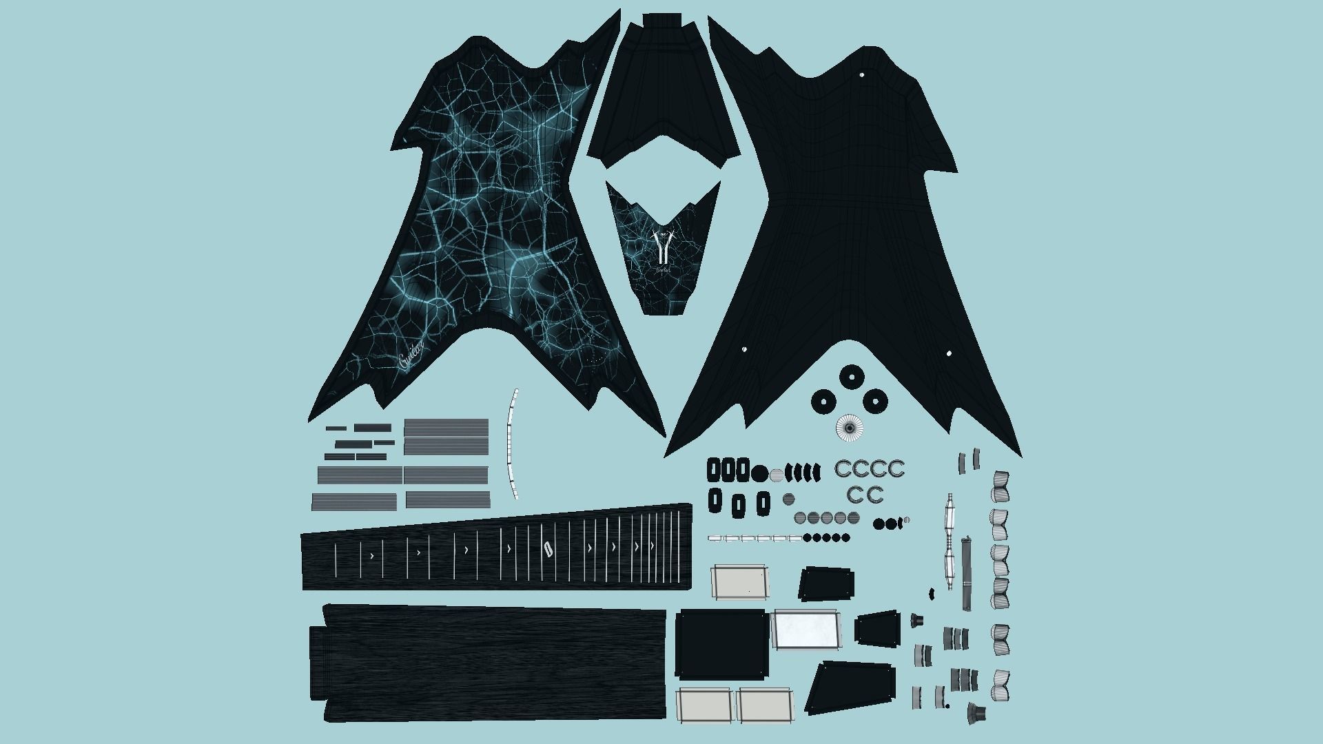 10 Electric Guitars B Collection - Music Instrument Design _64