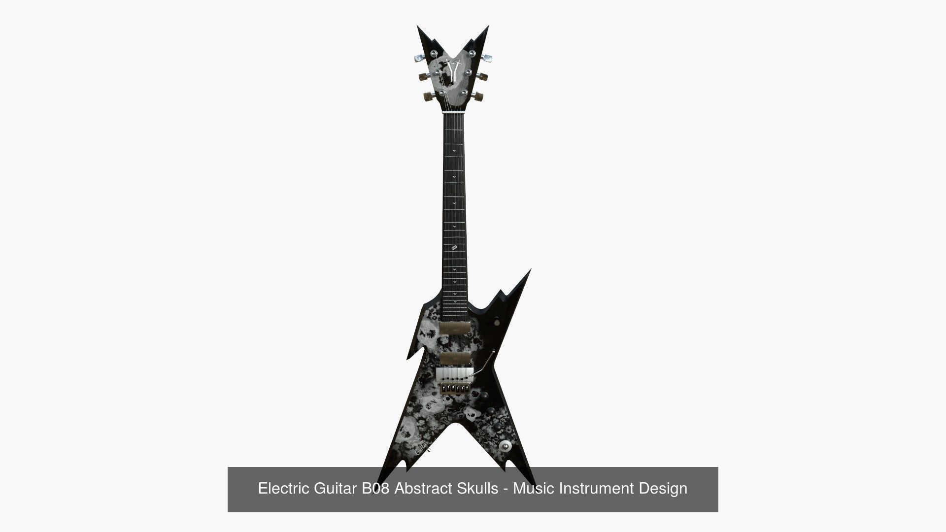 10 Electric Guitars B Collection - Music Instrument Design _8
