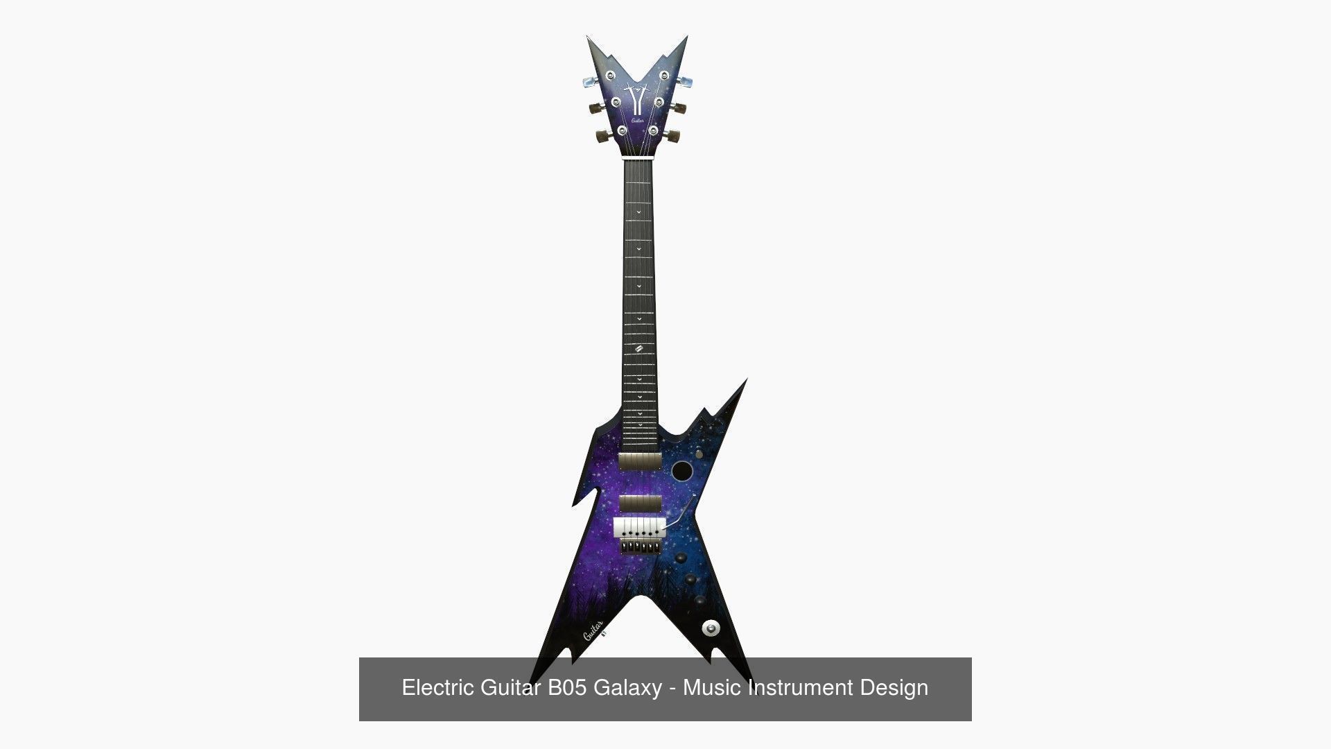 10 Electric Guitars B Collection - Music Instrument Design _5