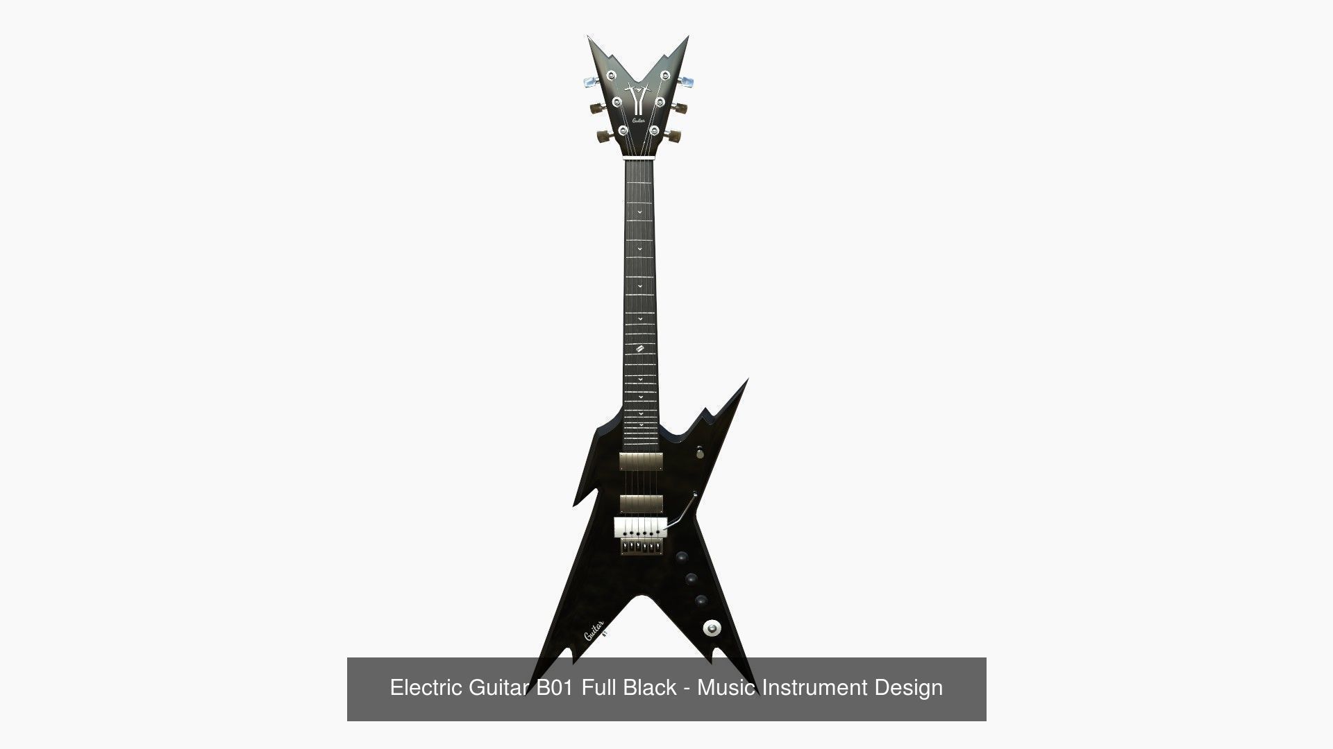 10 Electric Guitars B Collection - Music Instrument Design _1