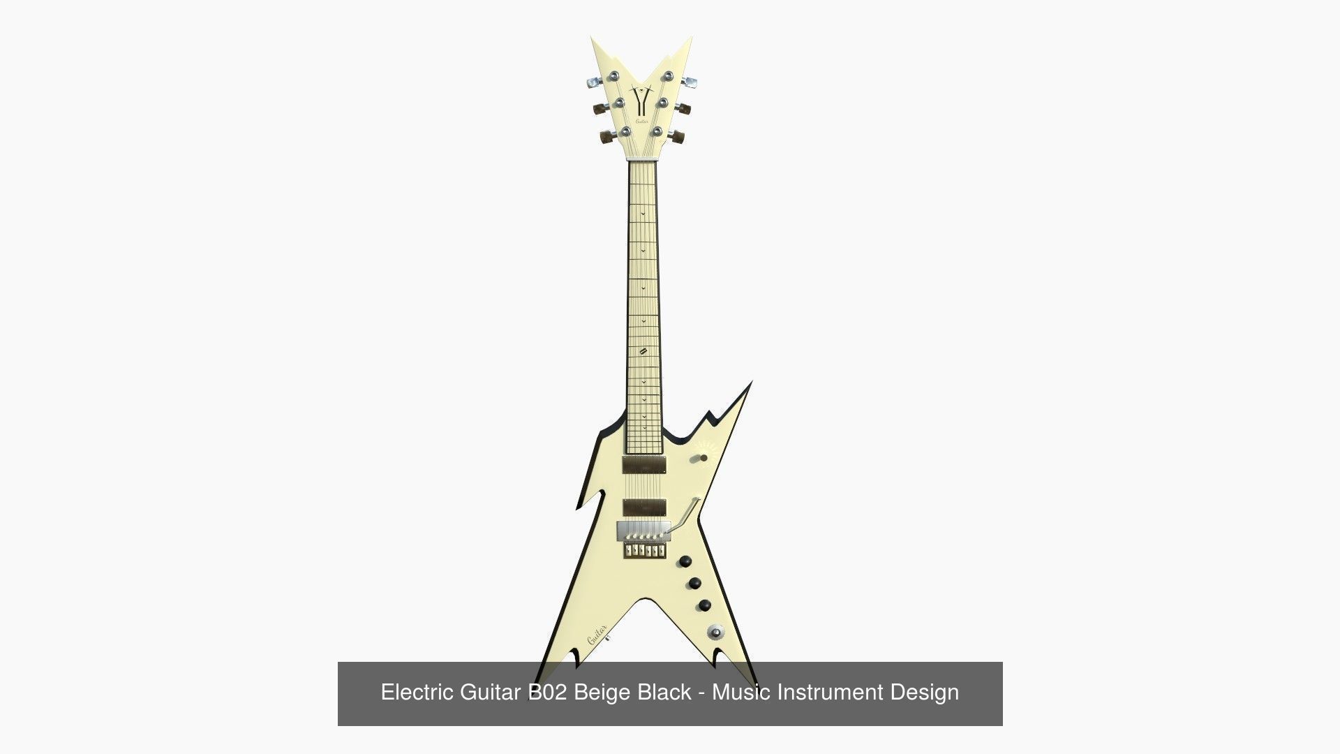 10 Electric Guitars B Collection - Music Instrument Design _2