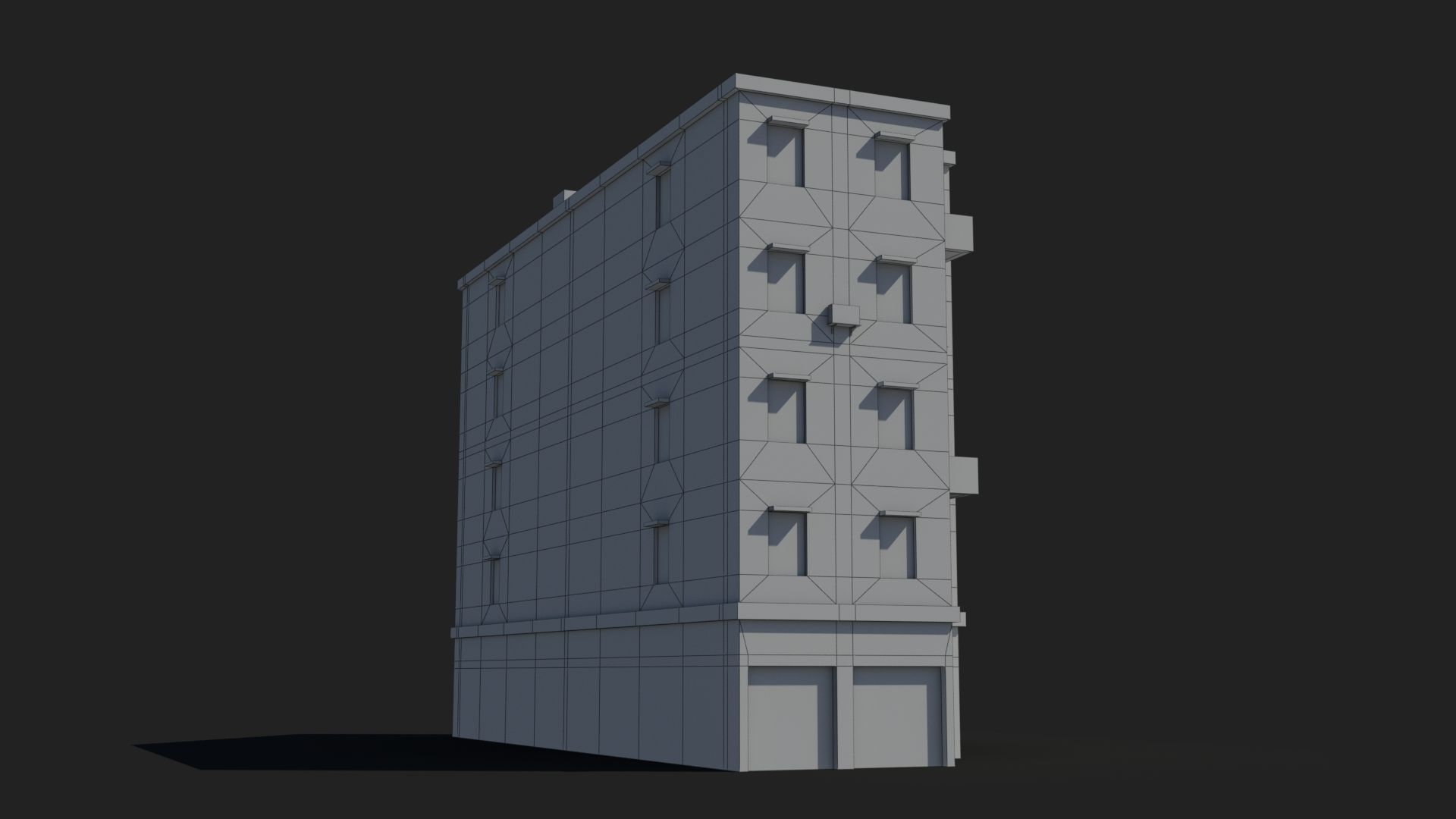 Arab Middle East Building x14 Low-poly 3D model_9