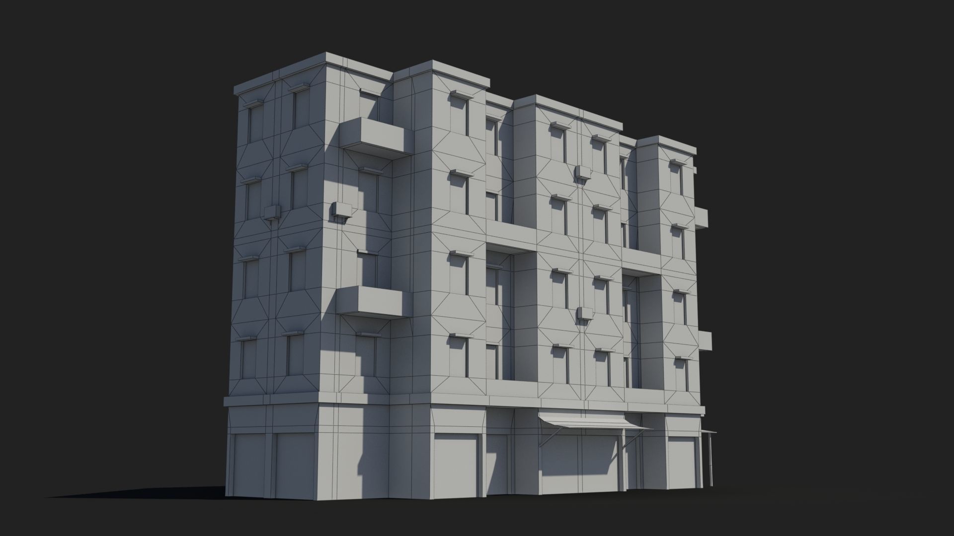 Arab Middle East Building x14 Low-poly 3D model_8