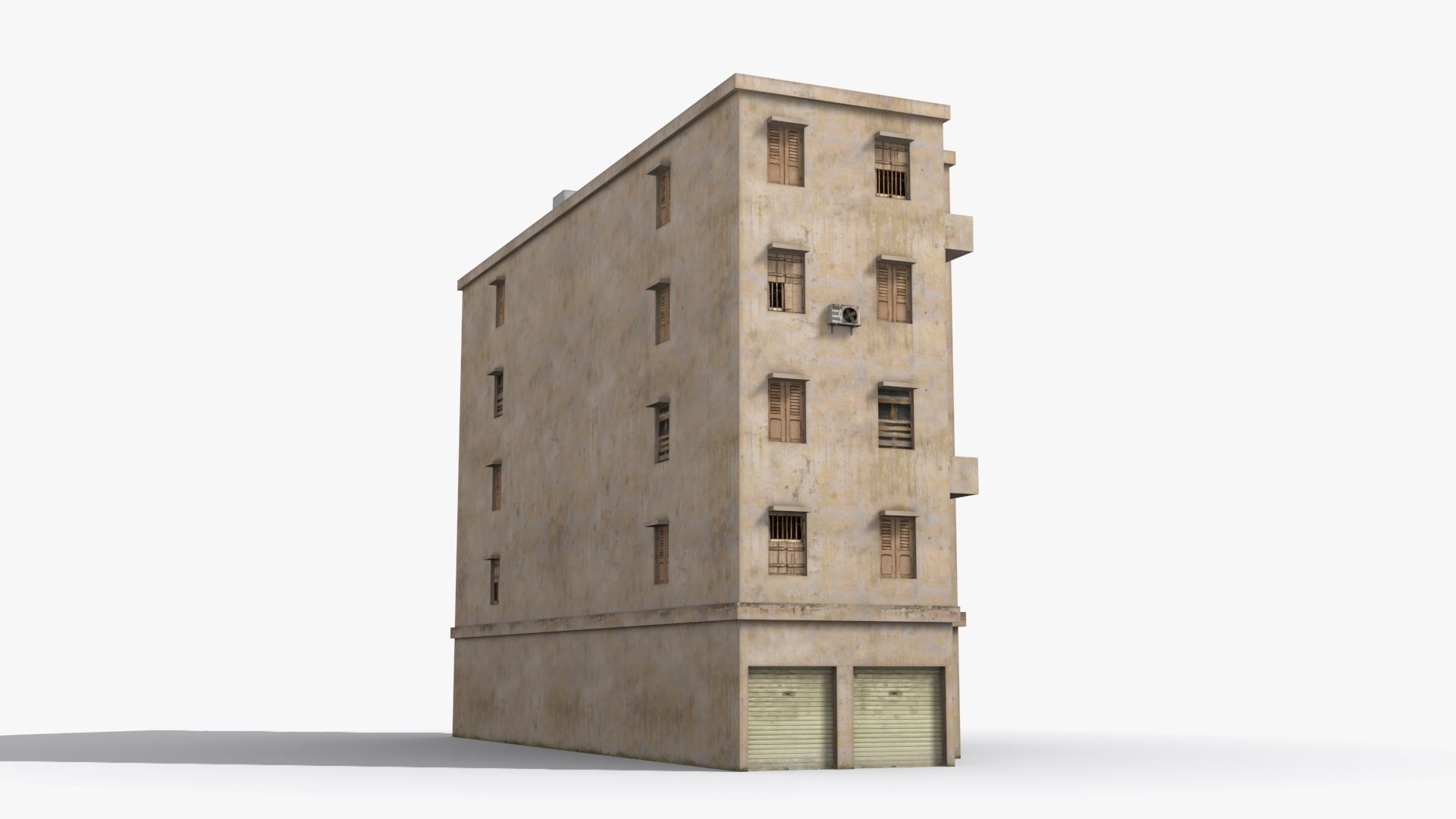 Arab Middle East Building x14 Low-poly 3D model_3