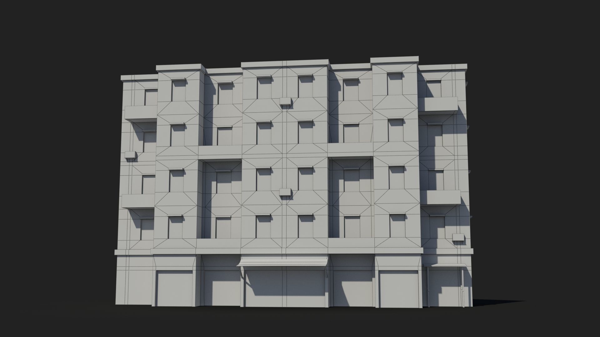 Arab Middle East Building x14 Low-poly 3D model_7