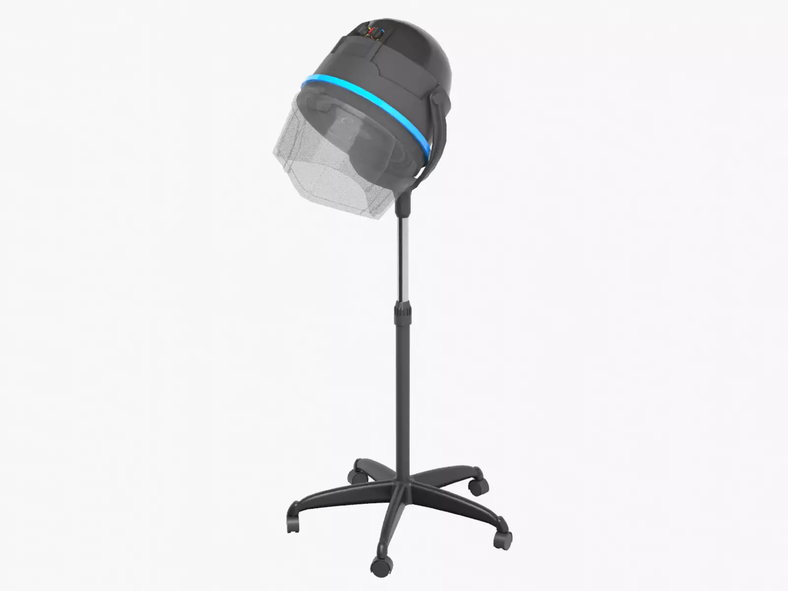 Stand Hair Dryer Low-poly 3D model