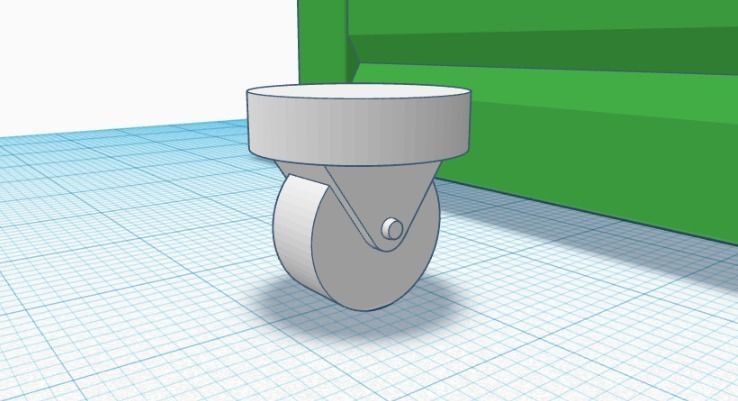 Trash Container one twelfth scale 3D print model_7