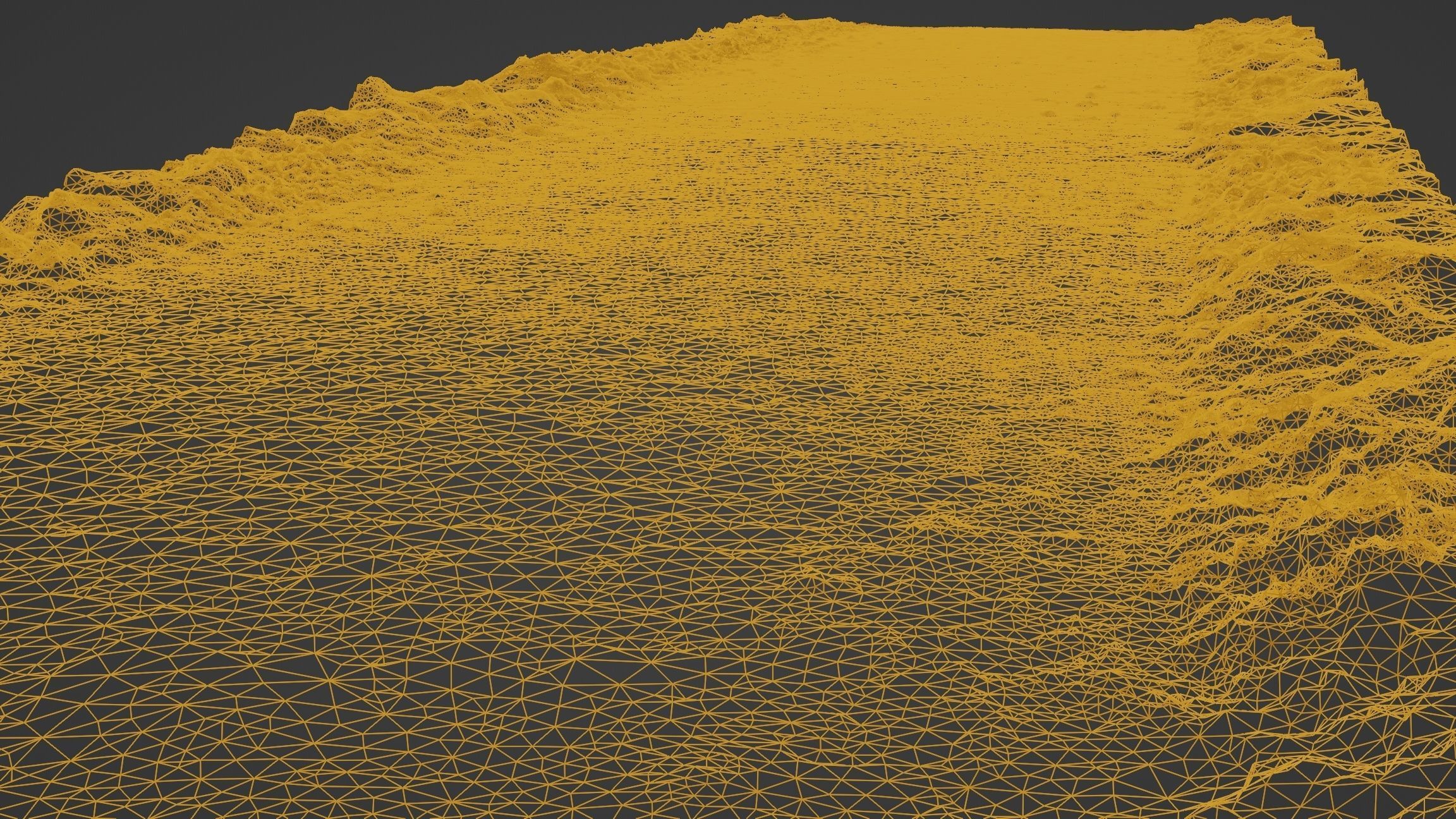 Low-Poly Scanned Sidewalk 02 Low-poly 3D model_4