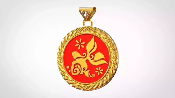 Carassius Auratus Pendant  3D print model