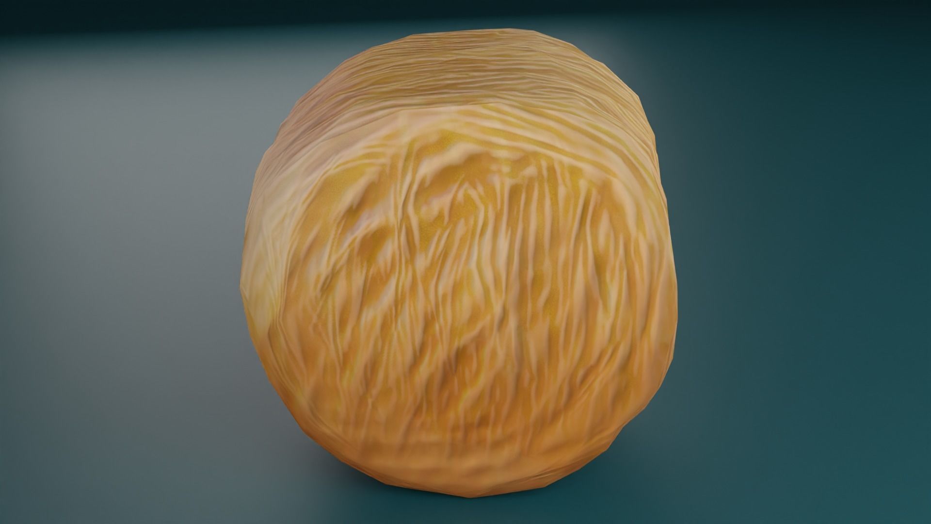 Hay Bale Low-poly 3D model_4