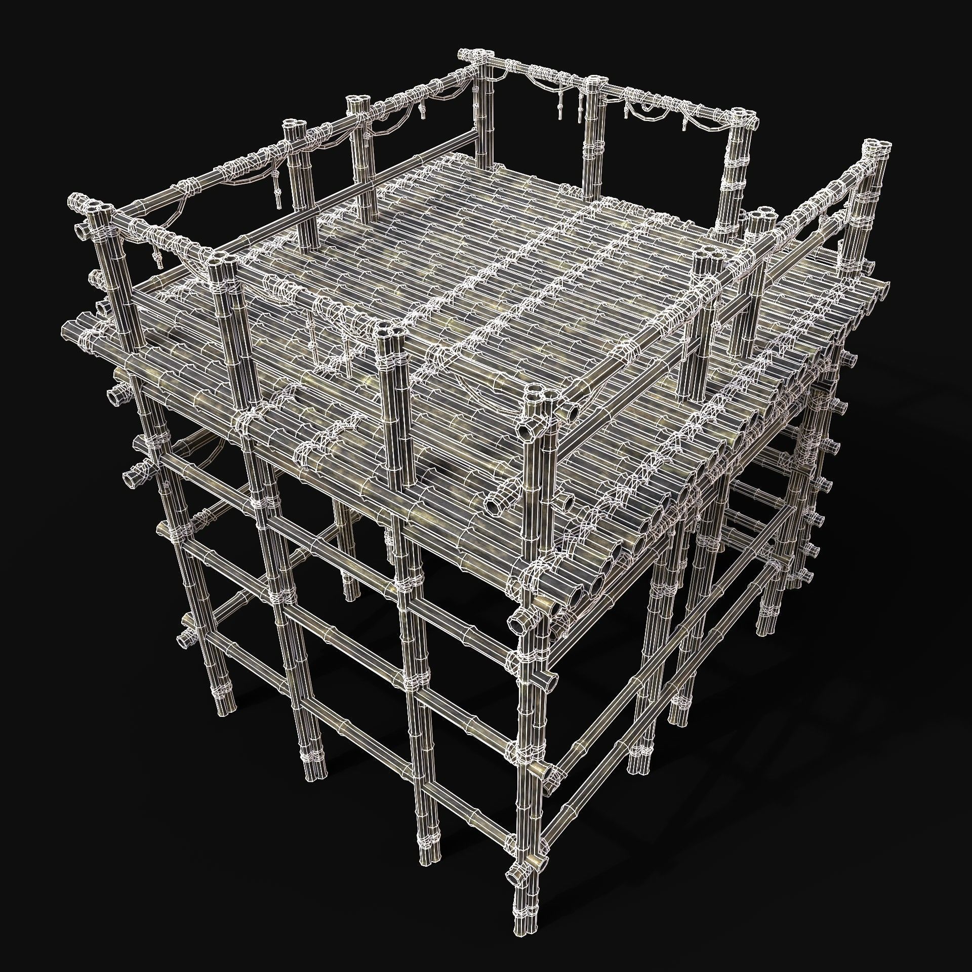 BAMBOO WATCHTOWER PIER CONSTRUCTION SURVIVAL BUILDER COLLECTION _22